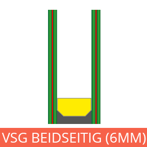 VSG innnen & außen (6mm)